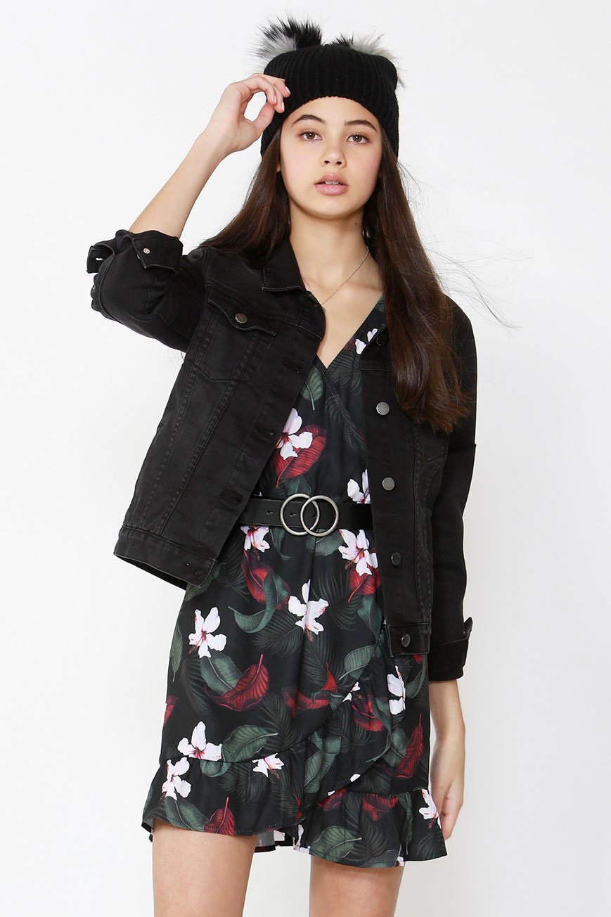 [TEST] Kids Tropical Wrap Dress