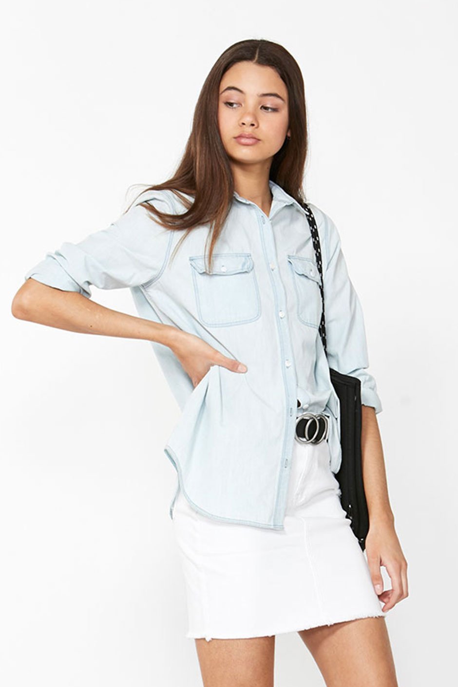 [TEST] Kids Relaxed Chambray Shirt