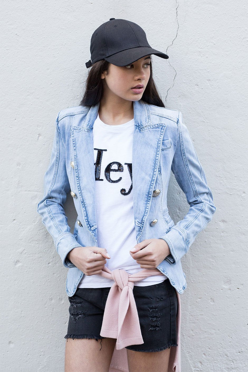 [TEST] Kids Denim Blazer Jacket