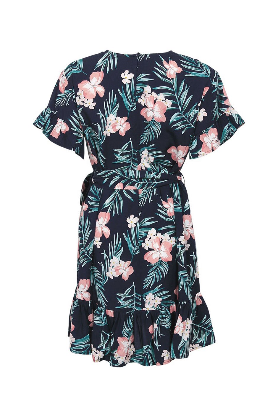[TEST] Kids Tie Detail Ruffle Dress