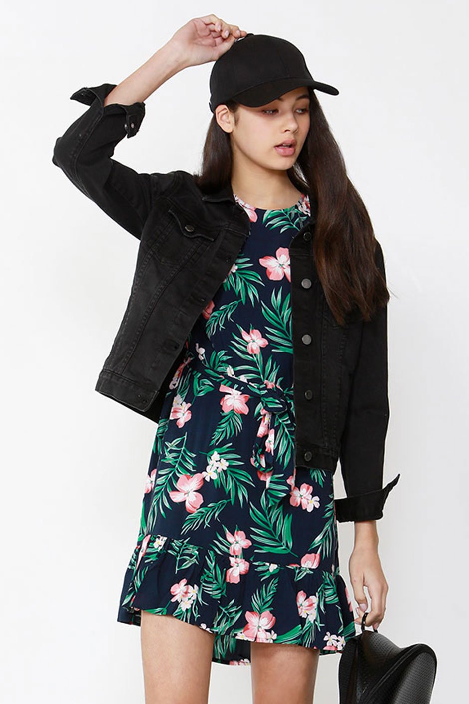 [TEST] Kids Tie Detail Ruffle Dress