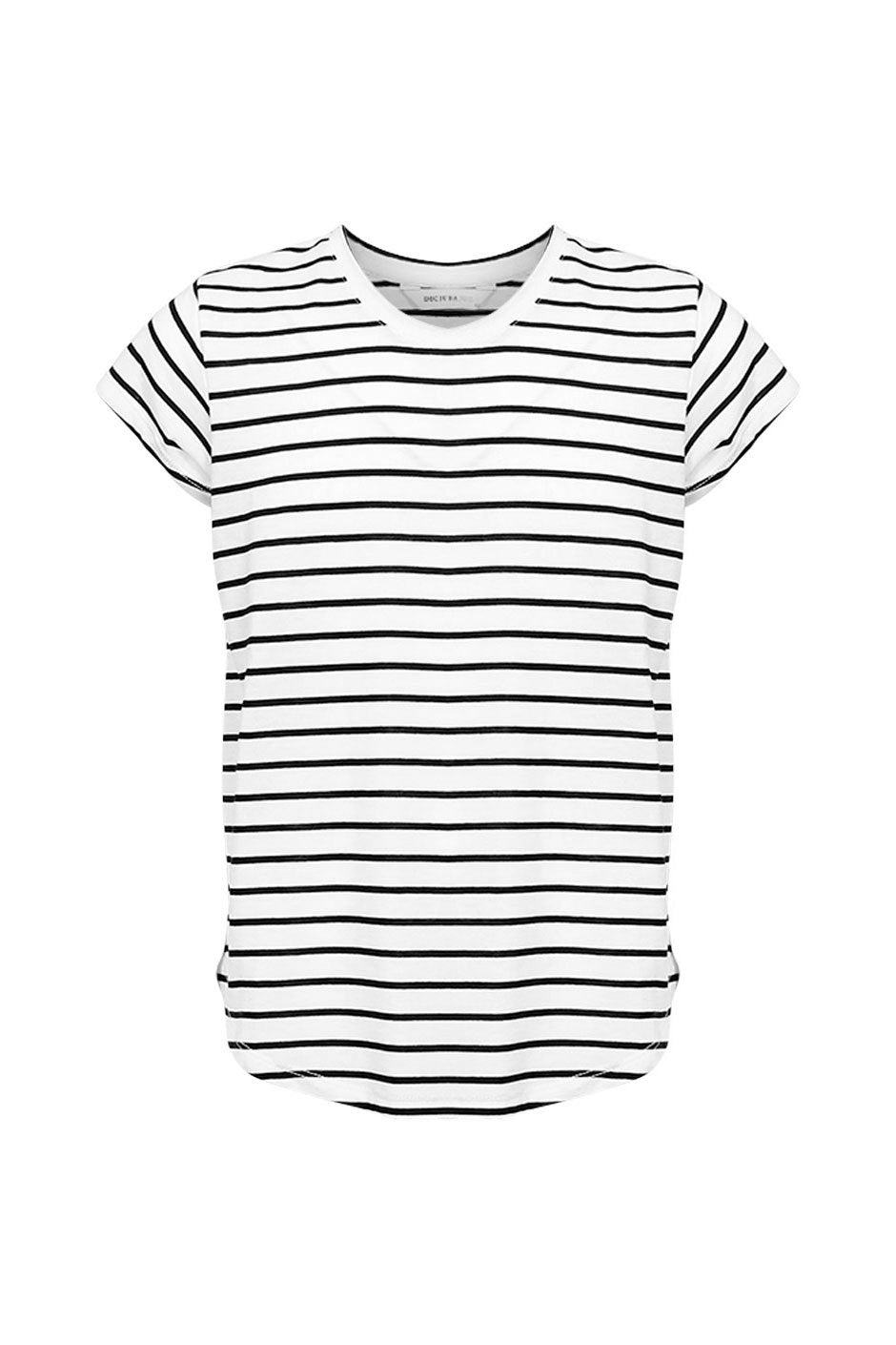 [TEST] Kids Curved Hem Stripe Tee