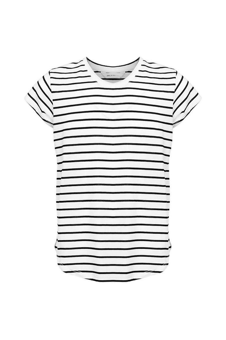 [TEST] Kids Curved Hem Stripe Tee