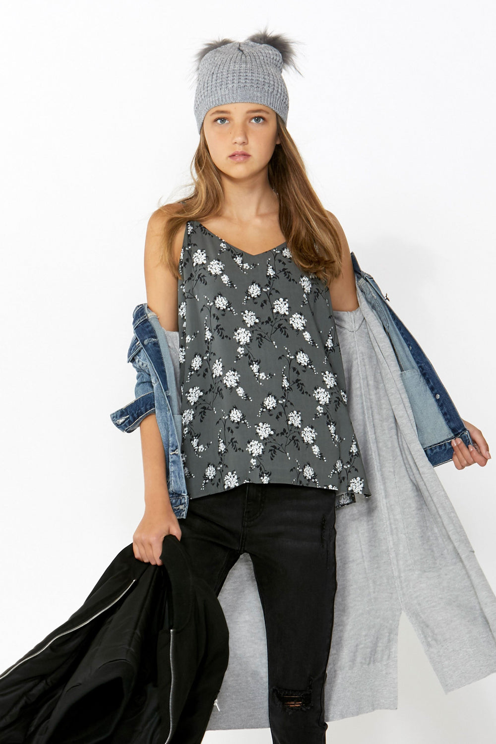 [TEST] Kids Woven Printed Cami