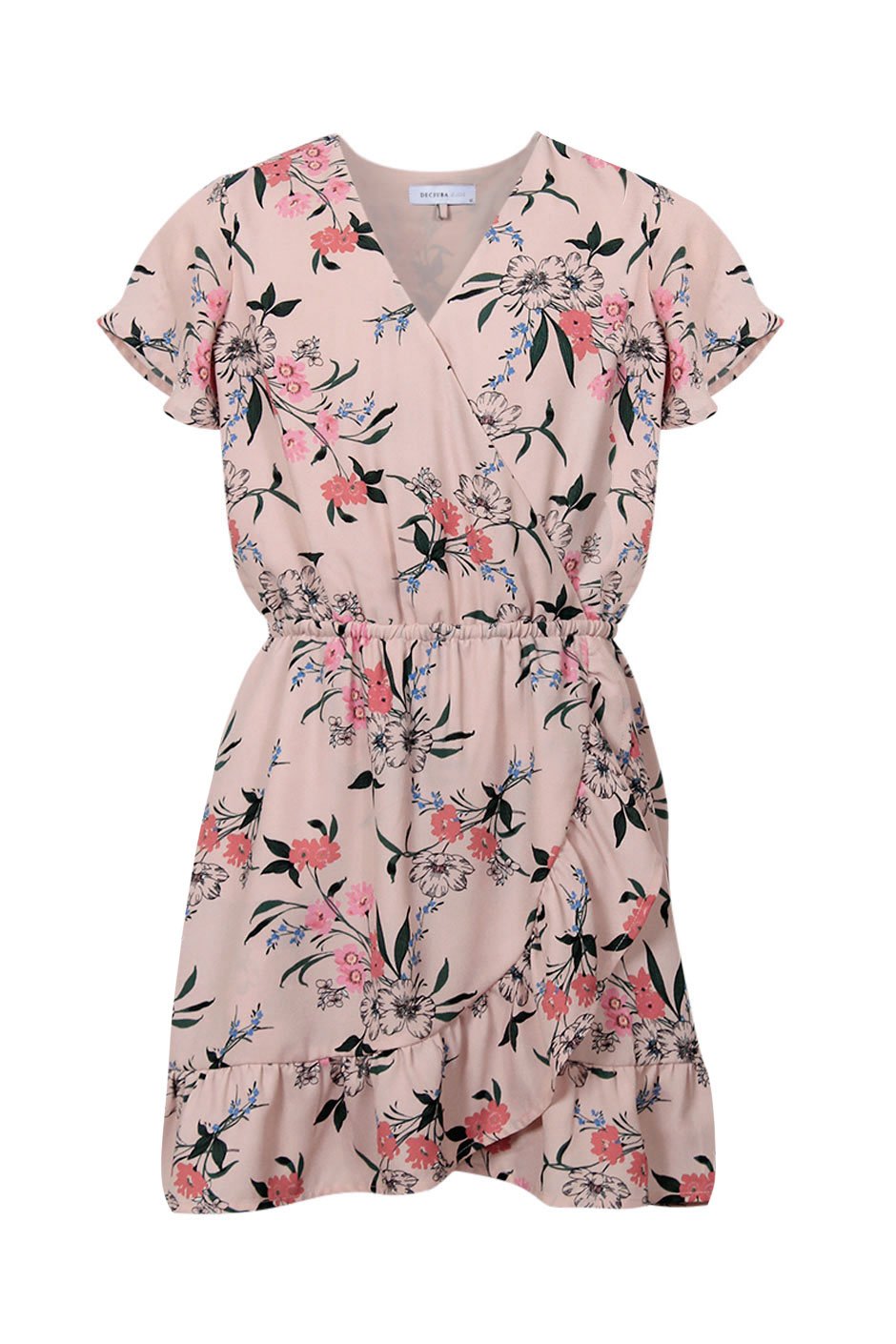 [TEST] Kids Printed Wrap Dress