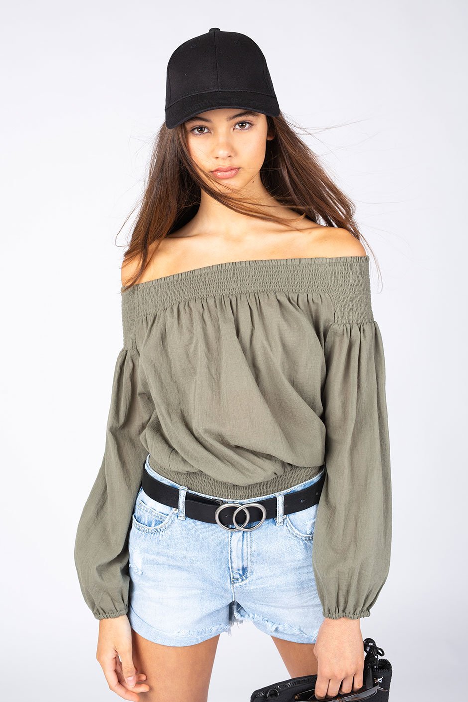 [TEST] Kids Off Shoulder Crop Top