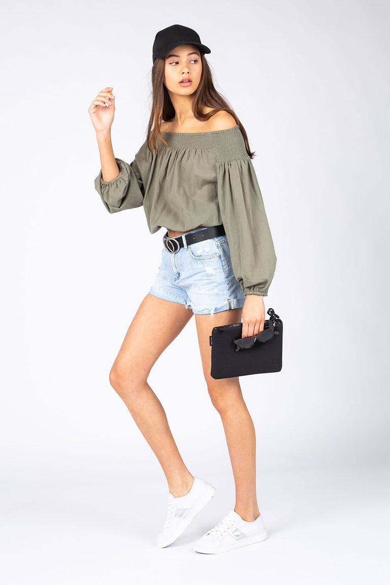 [TEST] Kids Off Shoulder Crop Top