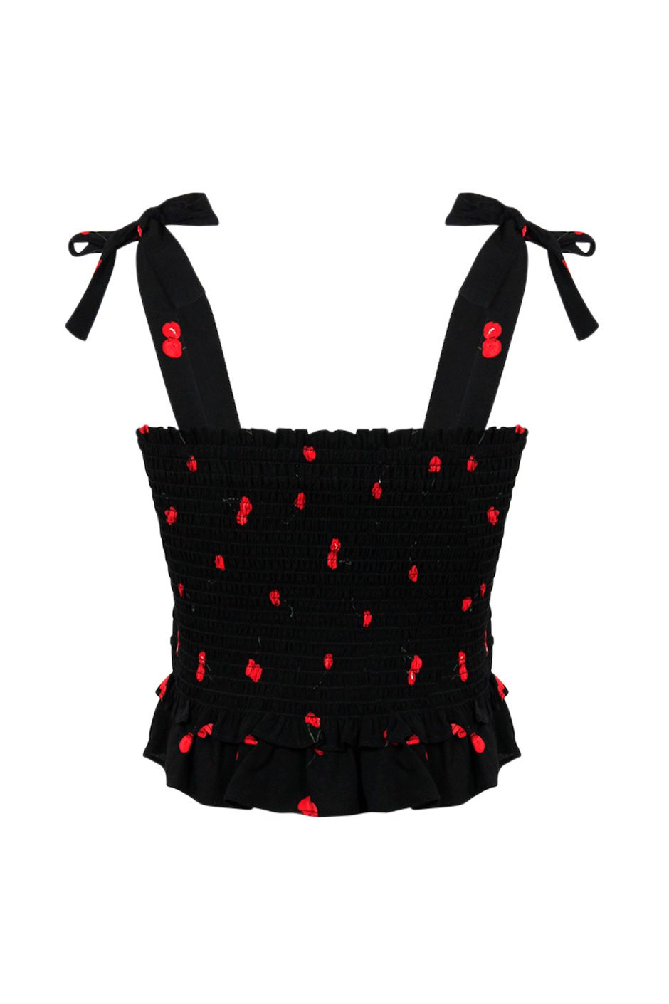 [TEST] Kids Strap Shirred Crop Top