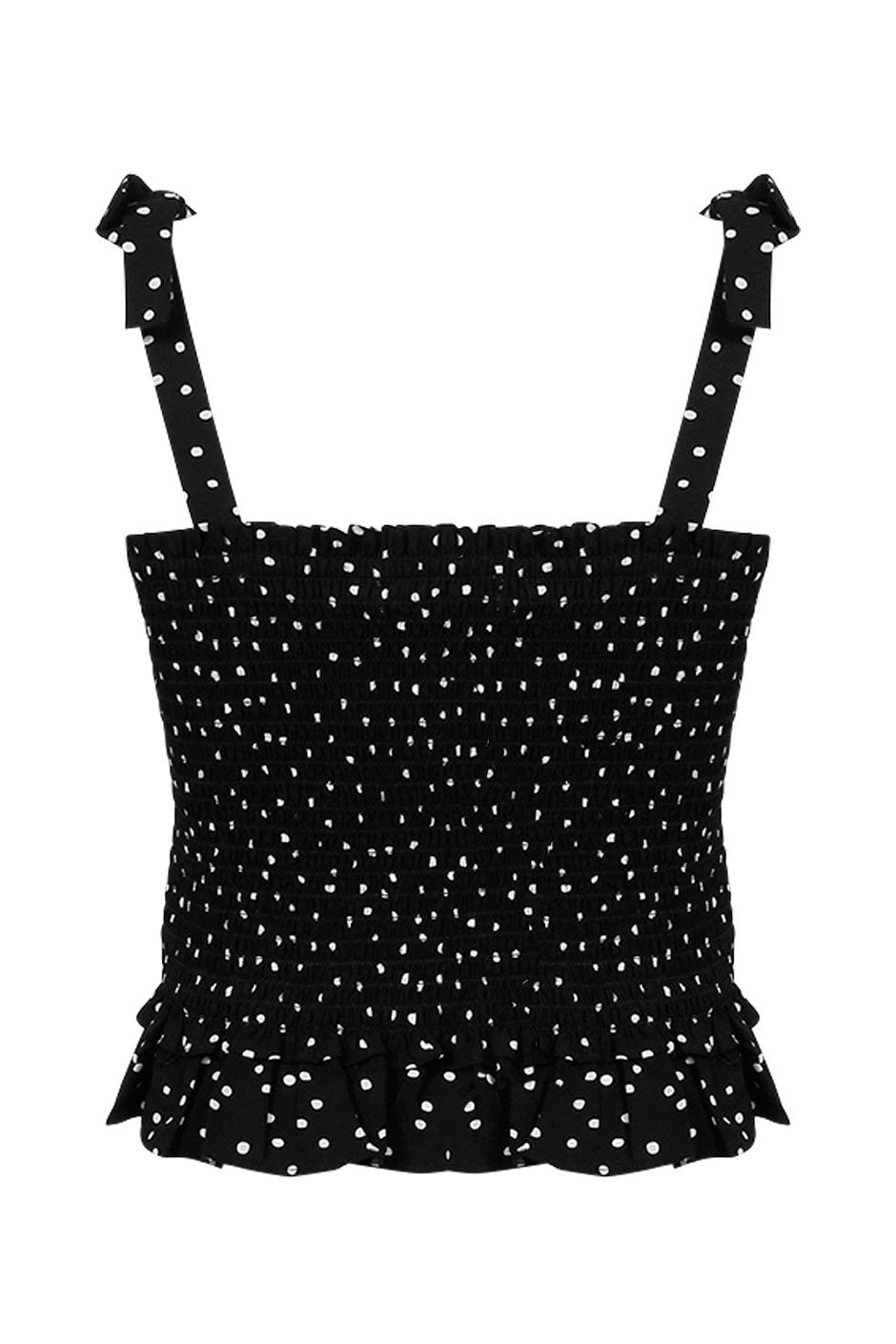 [TEST] Kids Strap Shirred Crop Top