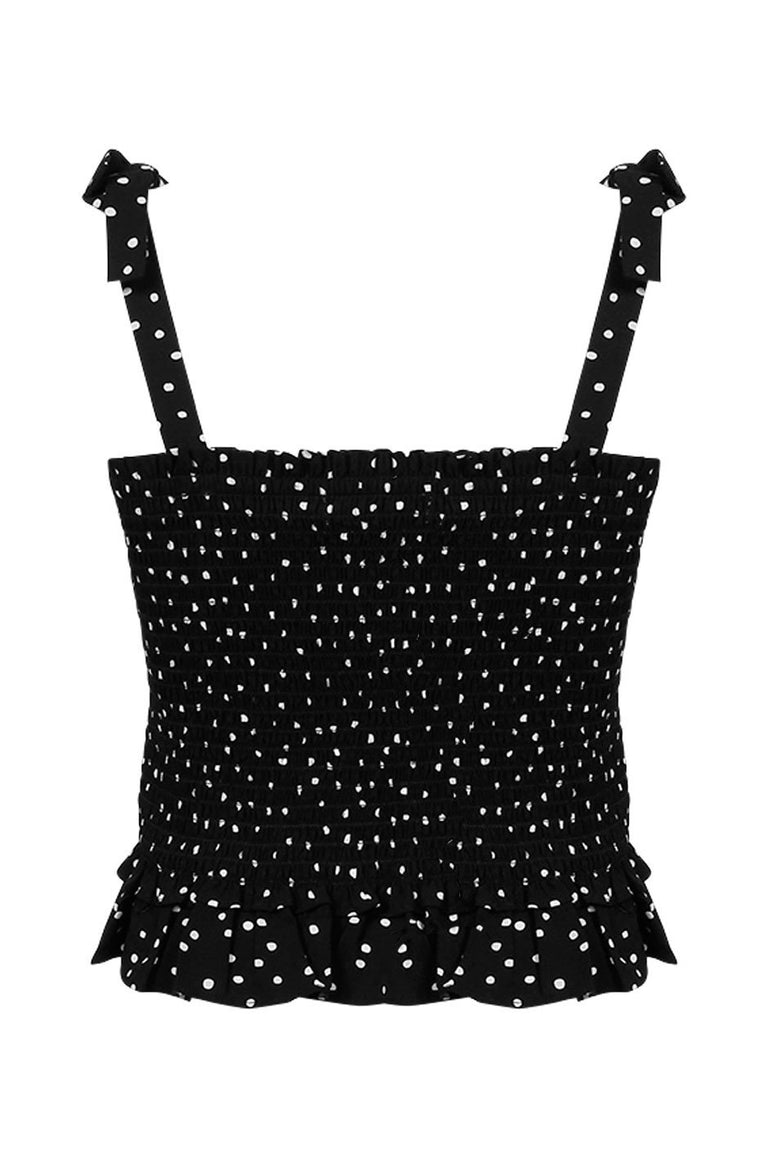 [TEST] Kids Strap Shirred Crop Top