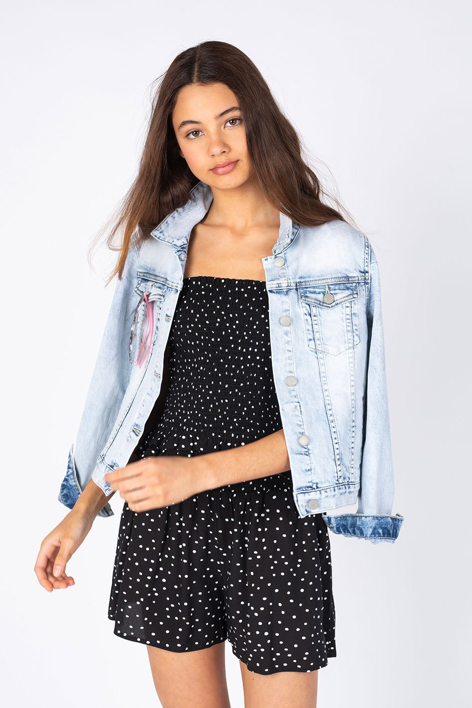 [TEST] Kids Strap Shirred Crop Top
