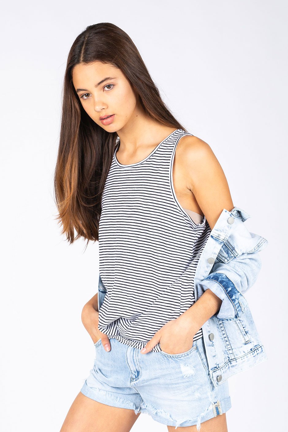 [TEST] Kids Jersey Hanky Hem Tank