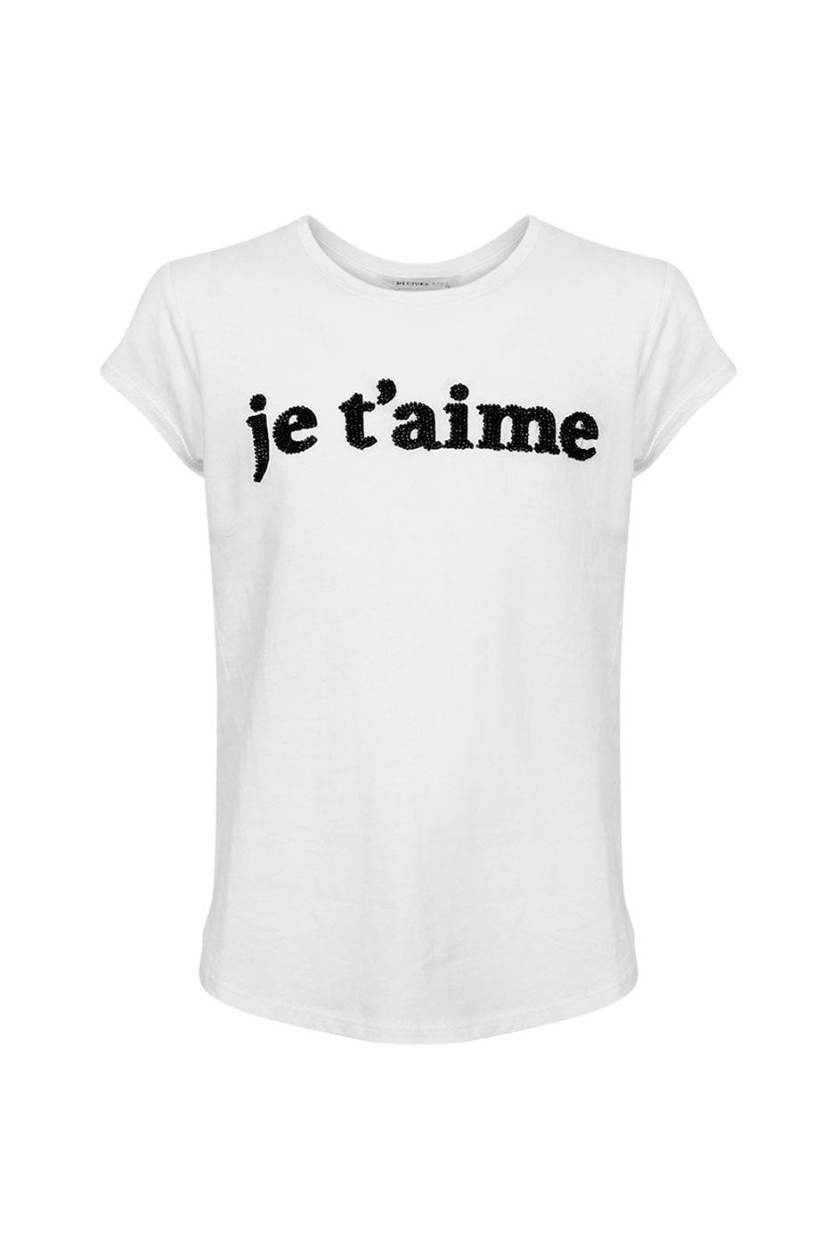 [TEST] Kids Je T'aime Beaded Tee