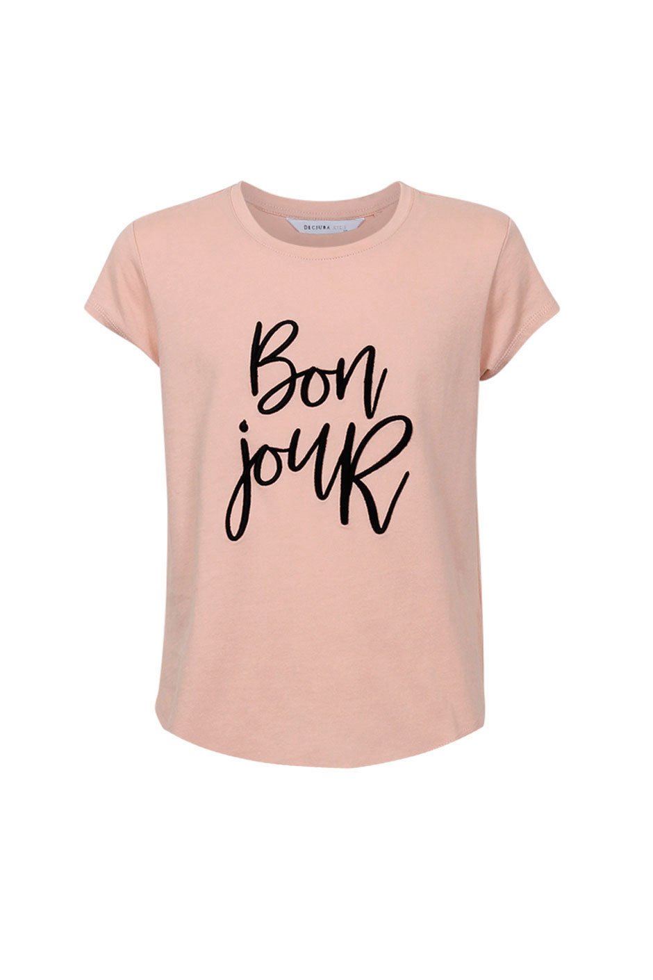 [TEST] Kids Bonjour Embroidered Tee