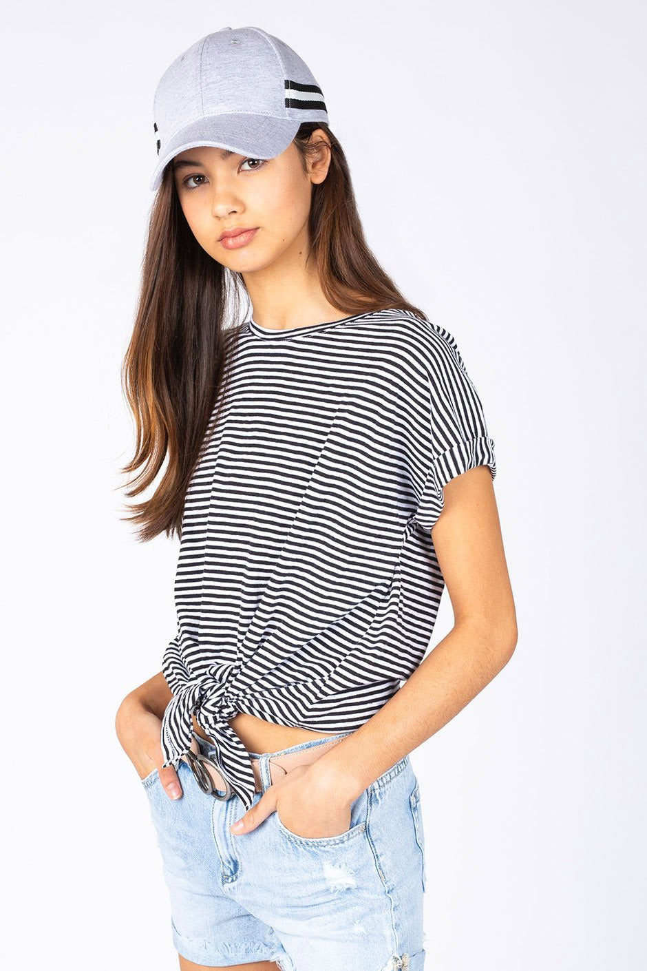 [TEST] Kids Knot Front Crop Tee