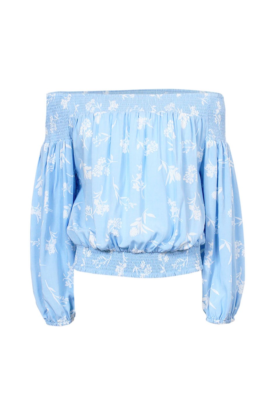 [TEST] Kids Print Off Shoulder  Top