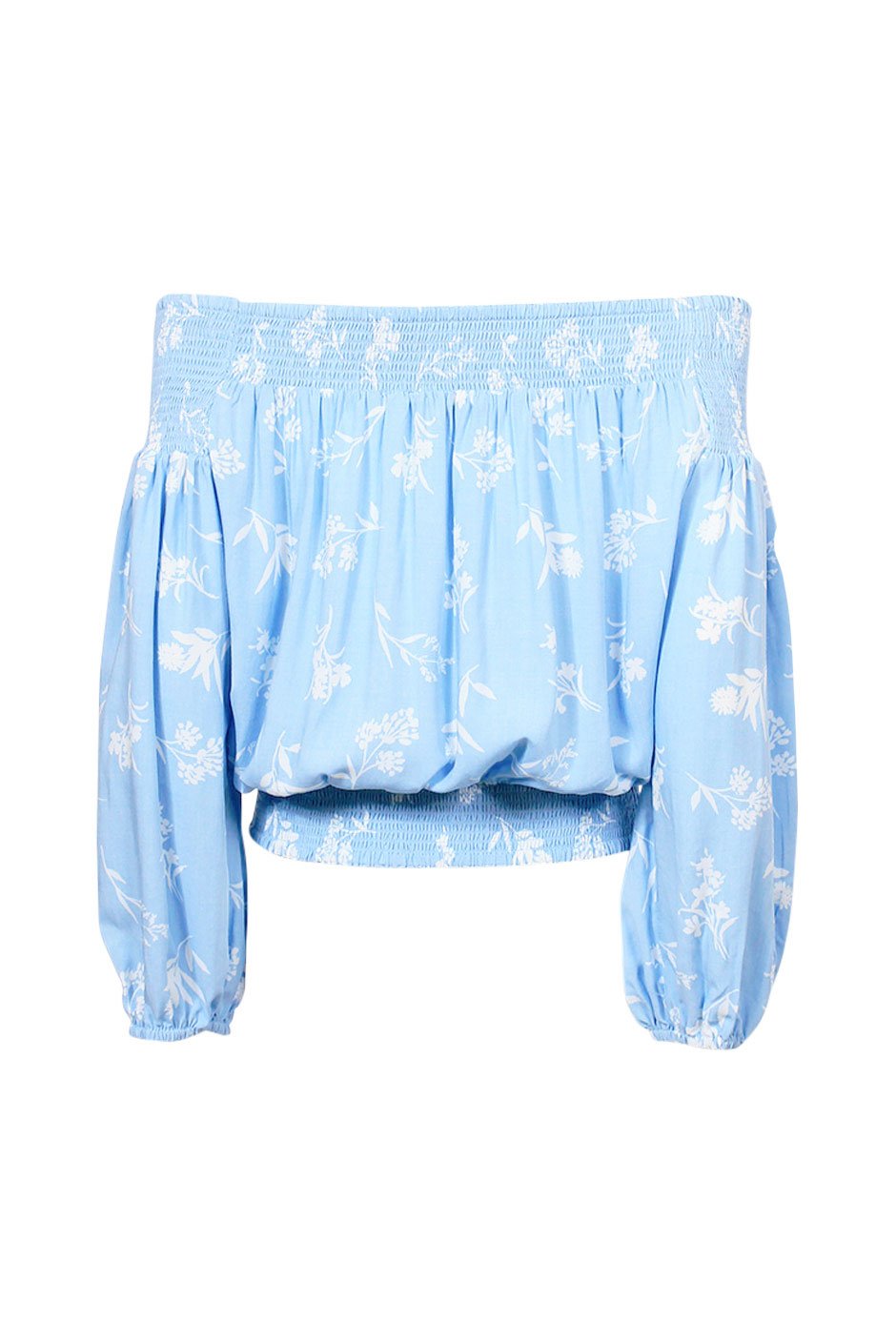 [TEST] Kids Print Off Shoulder  Top