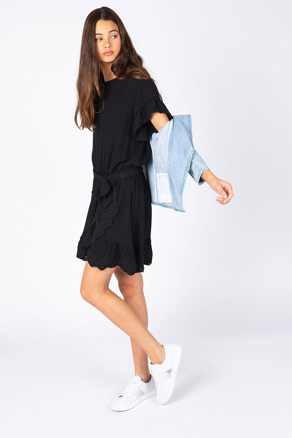 [TEST] Kids Broiderie Wrap Dress