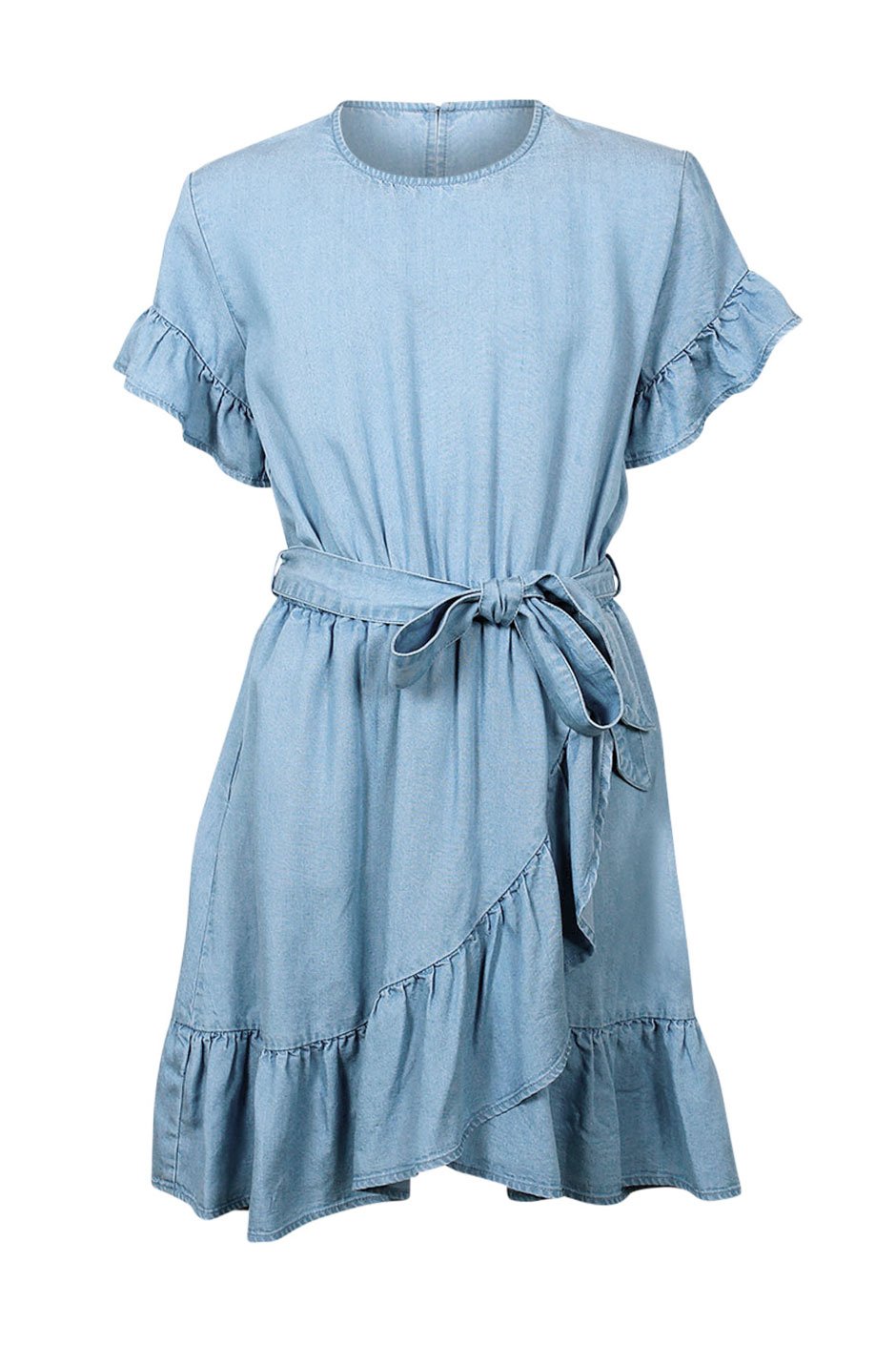 [TEST] Kids Chambray Wrap Tie Dress