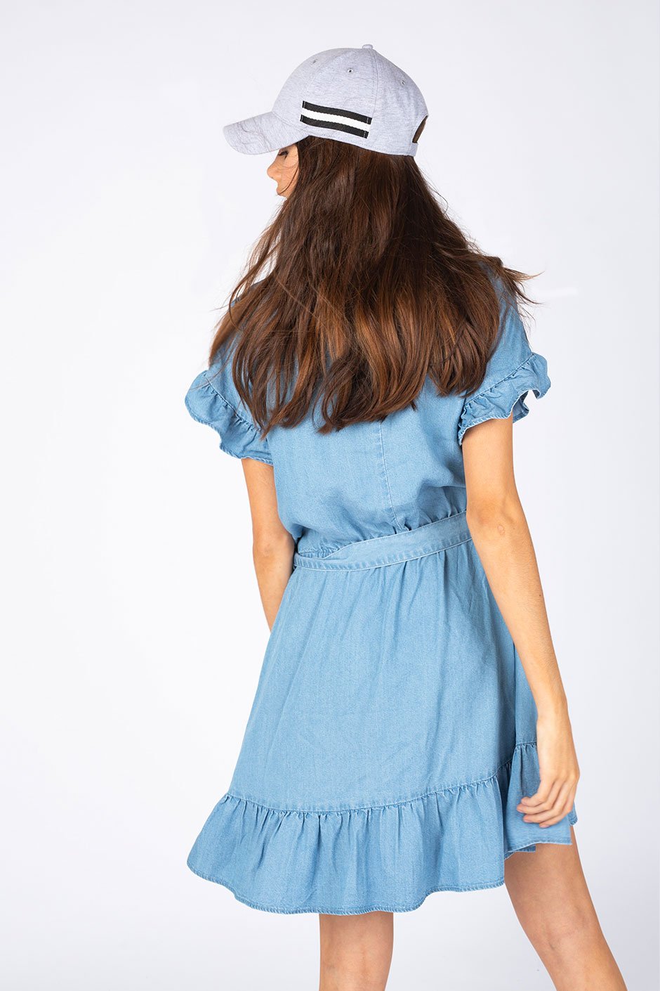 [TEST] Kids Chambray Wrap Tie Dress