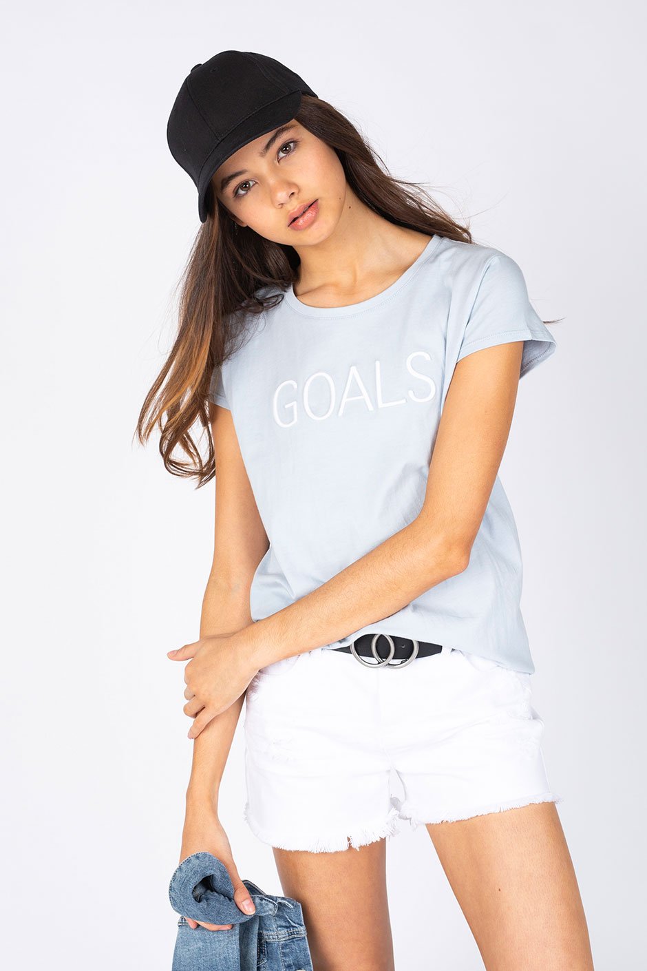 [TEST] Kids Goals Embroidered Tee