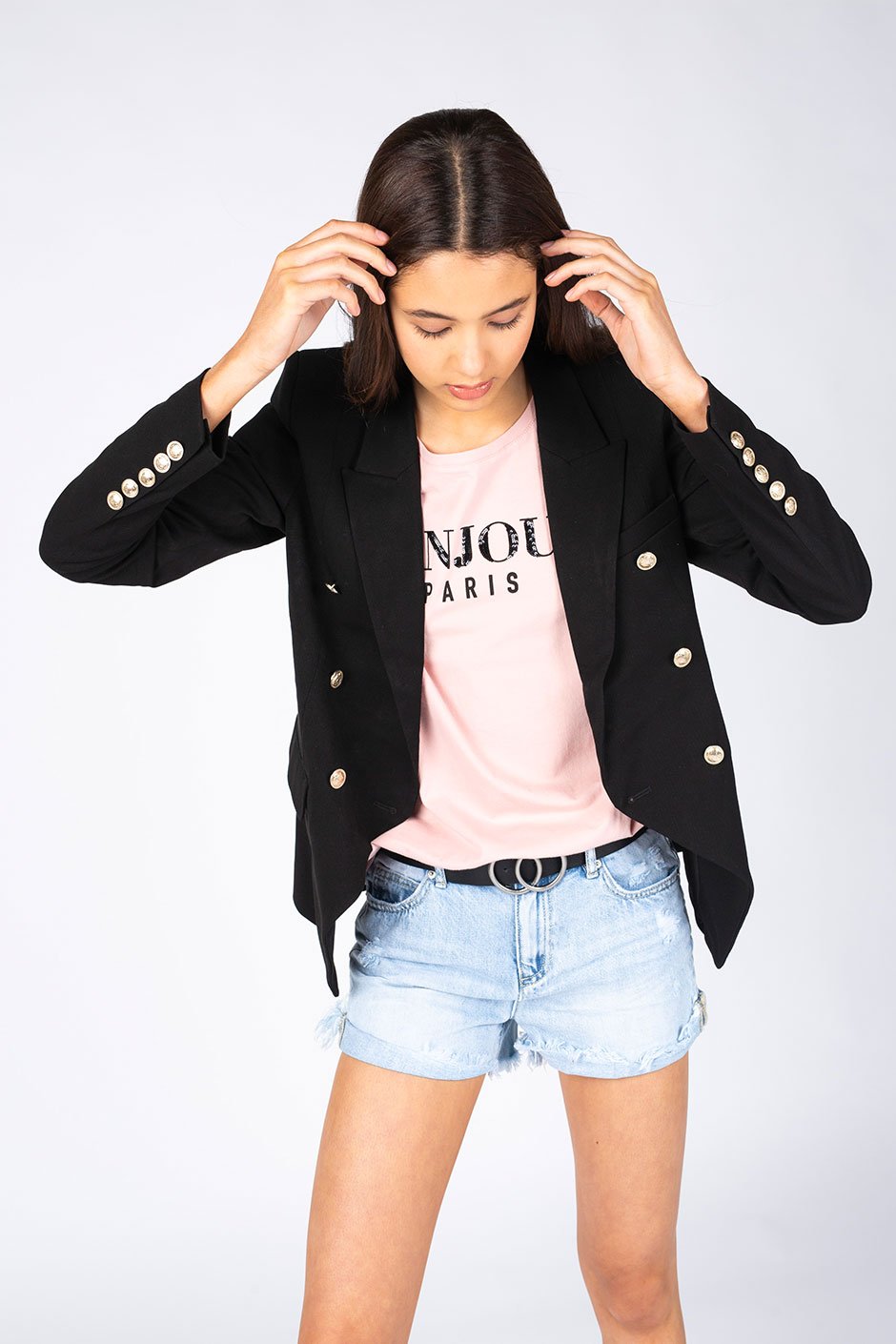 [TEST] Kids Bonjour Beaded Tee