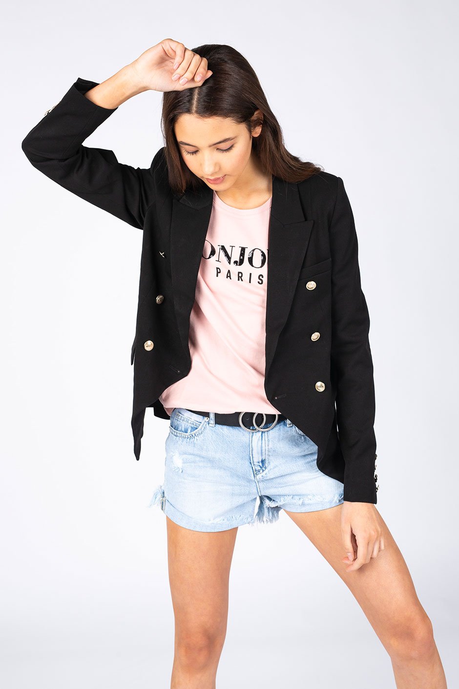 [TEST] Kids Bonjour Beaded Tee