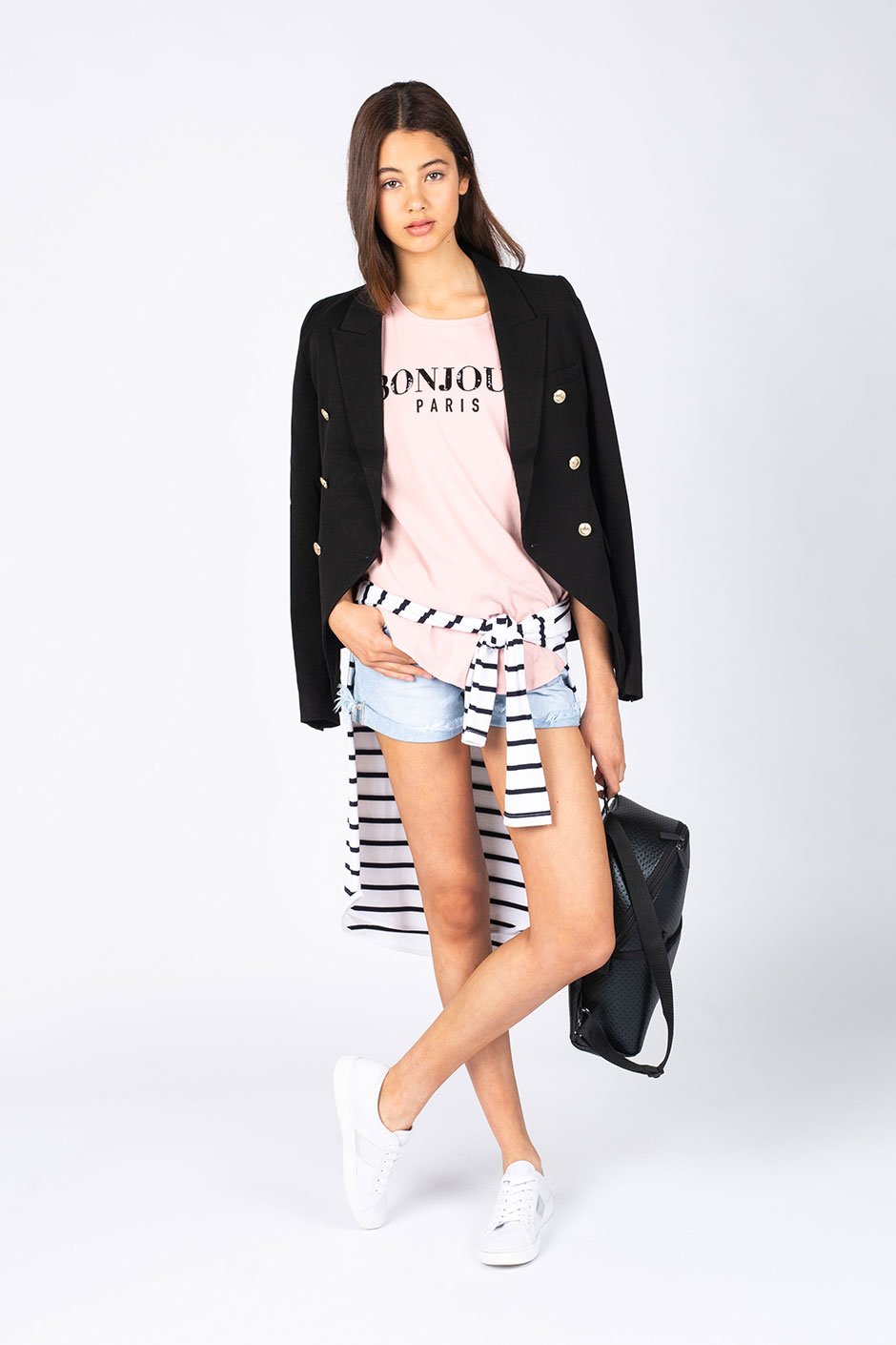 [TEST] Kids Bonjour Beaded Tee