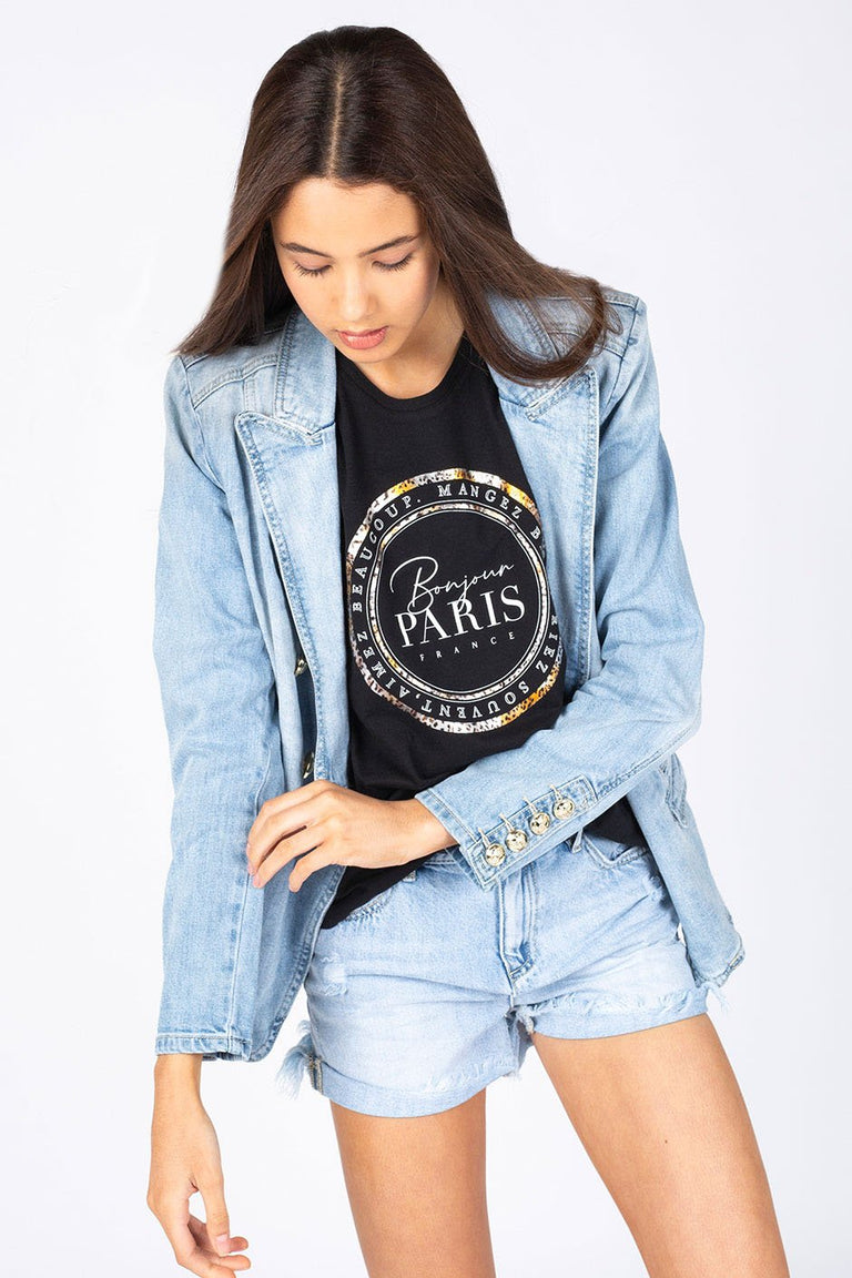[TEST] Kids Paris Bonjour Tee