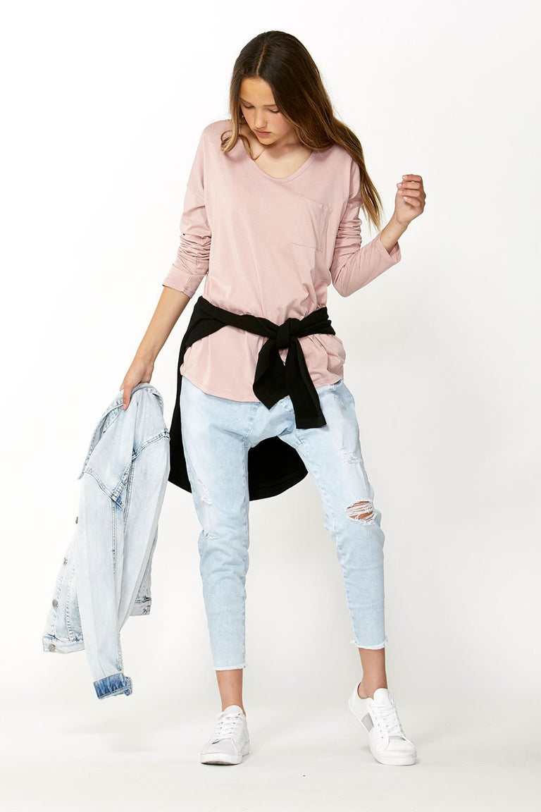 [TEST] Girls Long Sleeve Slouch Tee