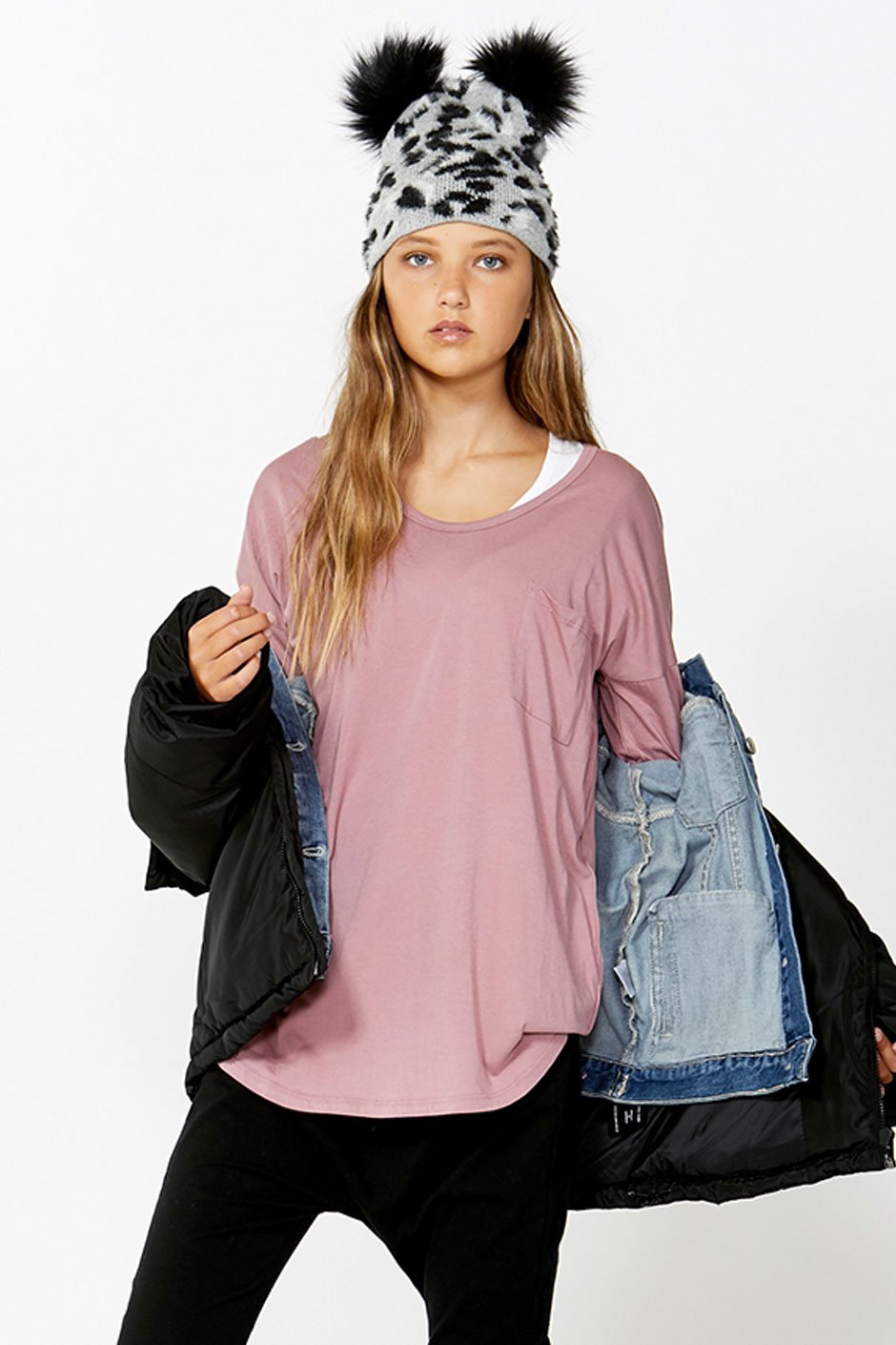 [TEST] Girls Long Sleeve Slouch Tee