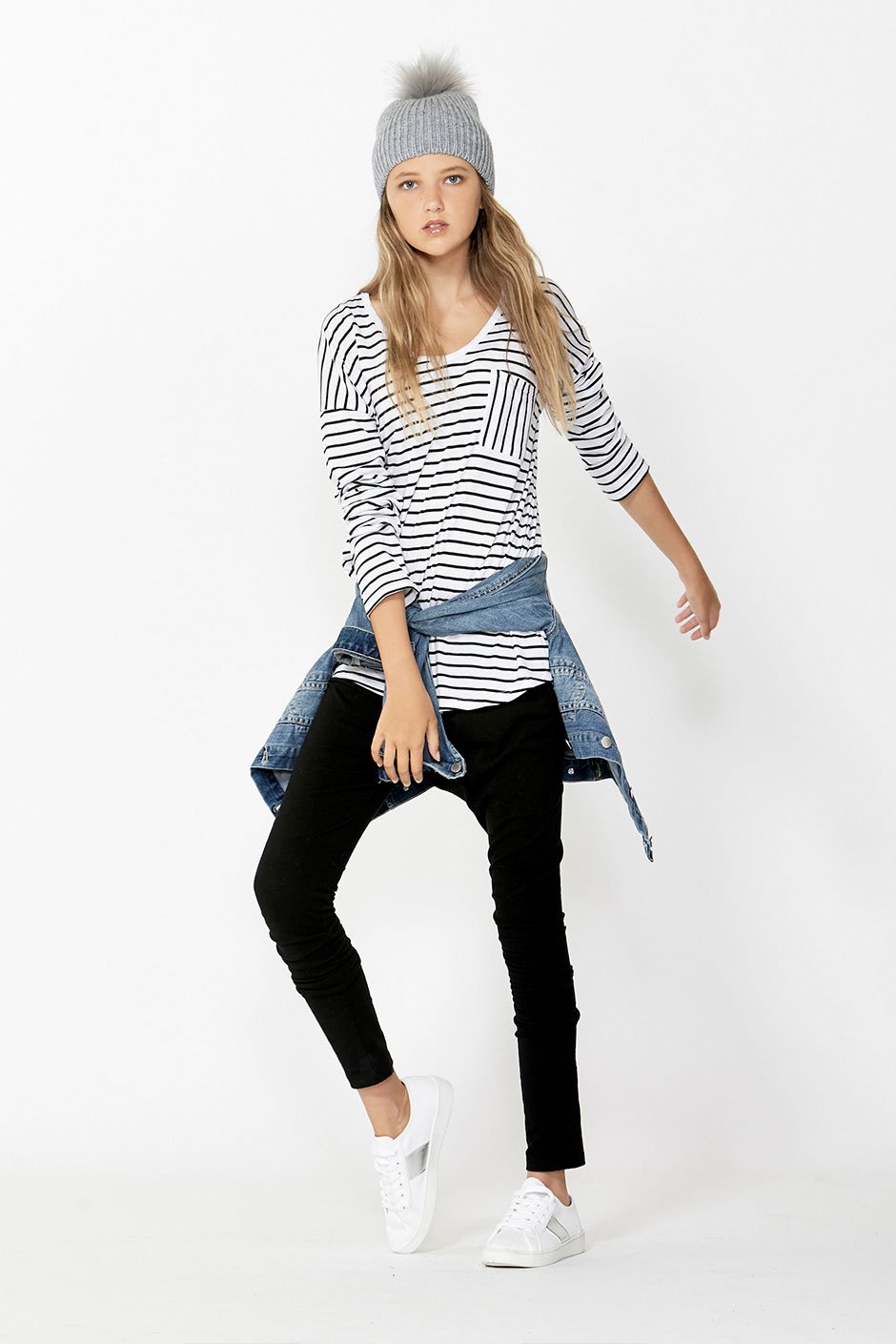 [TEST] Girls Long Sleeve Slouch Tee