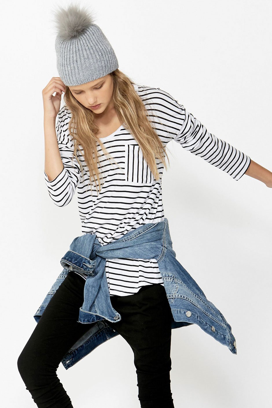 [TEST] Girls Long Sleeve Slouch Tee
