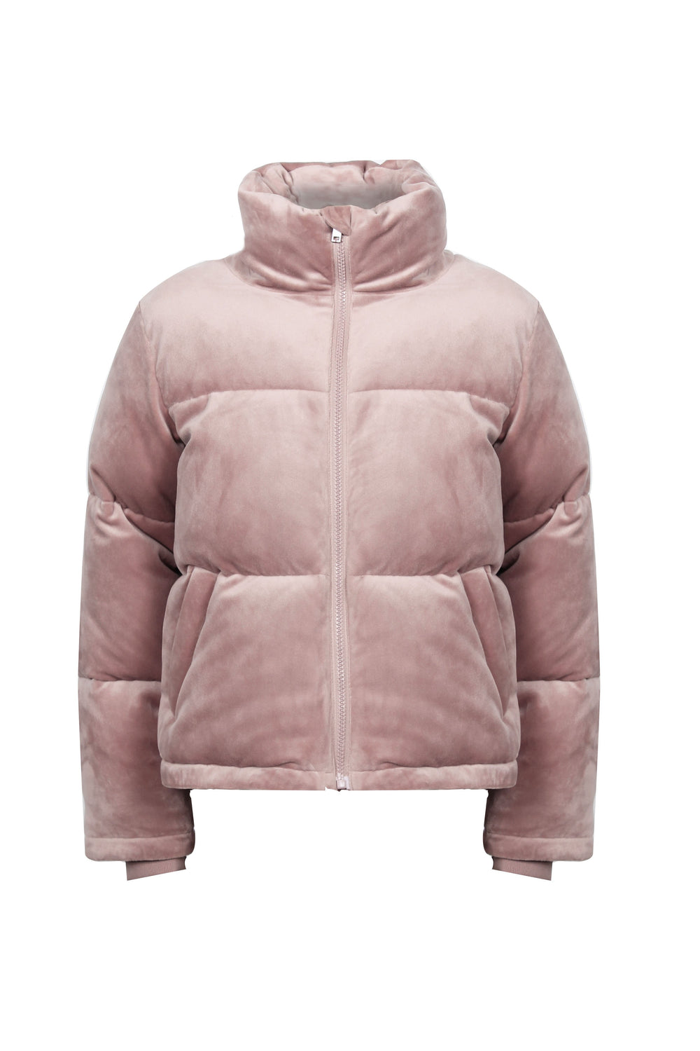 [TEST] Kids Velour Cropped Puffer