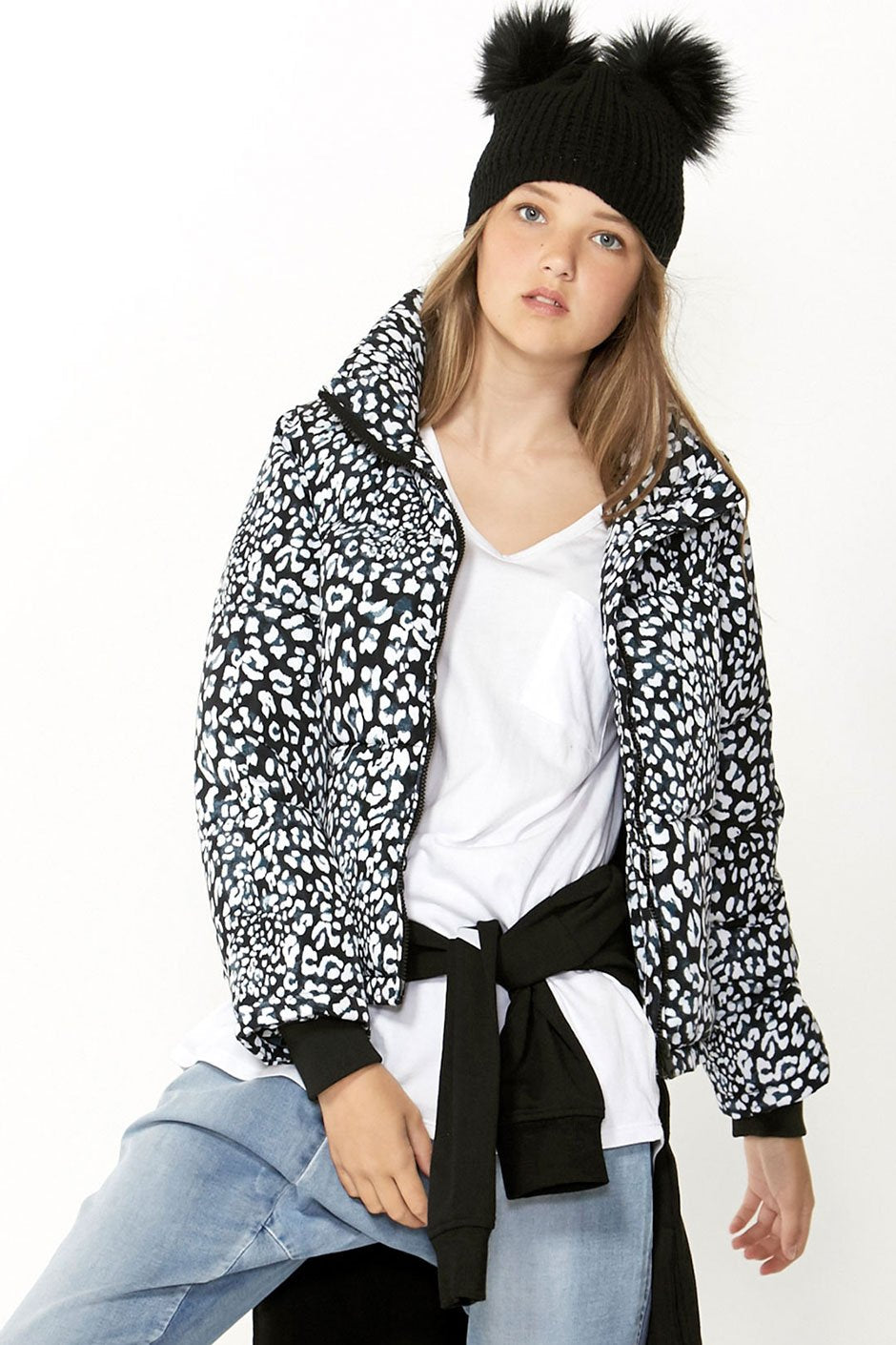 [TEST] Kids Printed Cropped Puffer