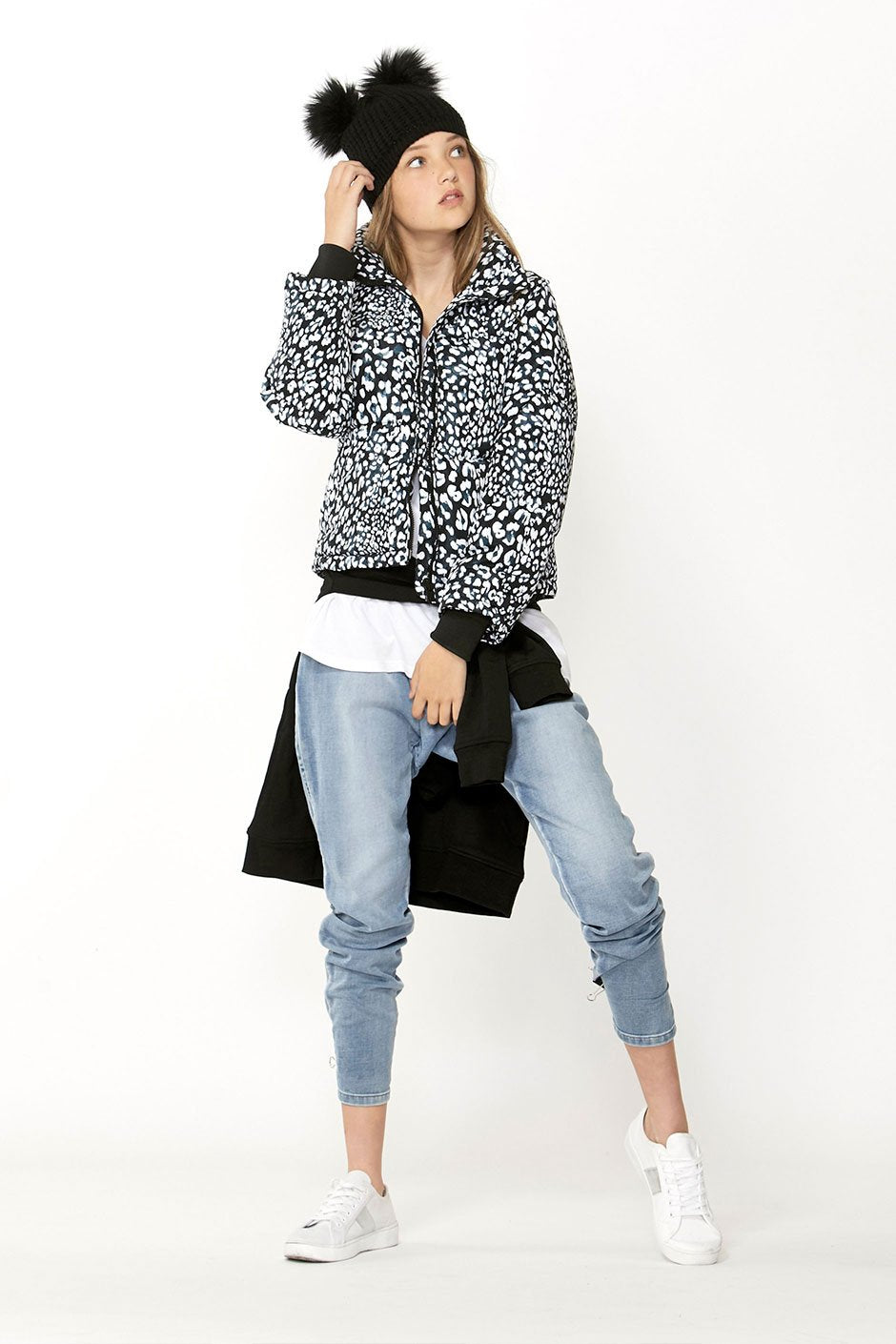 [TEST] Kids Printed Cropped Puffer