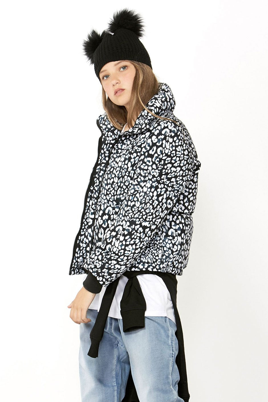 [TEST] Kids Printed Cropped Puffer