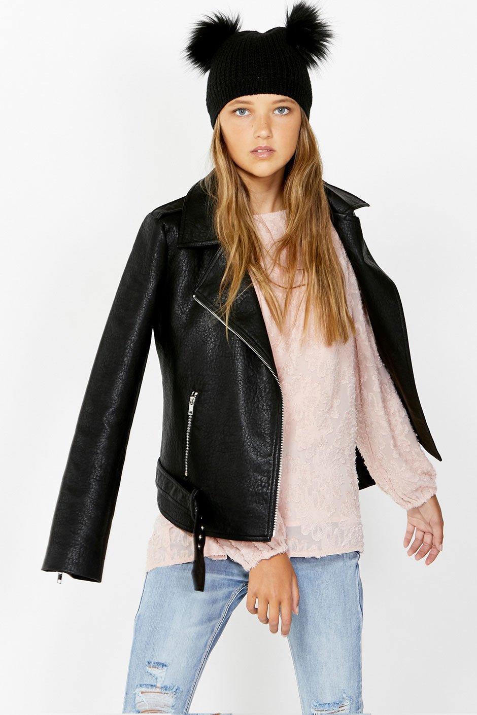 [TEST] Kids Montana PU Biker Jacket