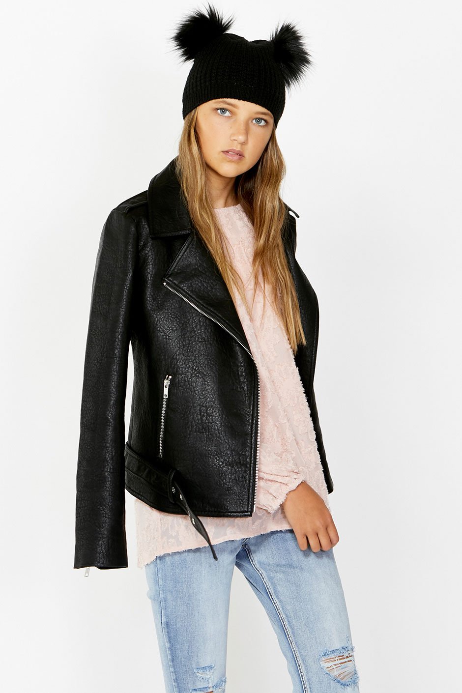 [TEST] Kids Montana PU Biker Jacket