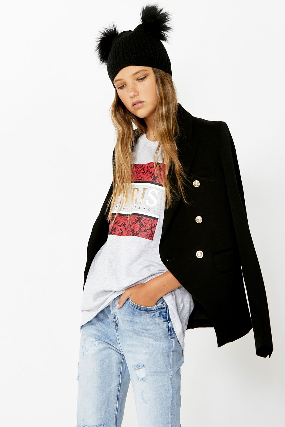 [TEST] Kids Paris Snakeprint Tee