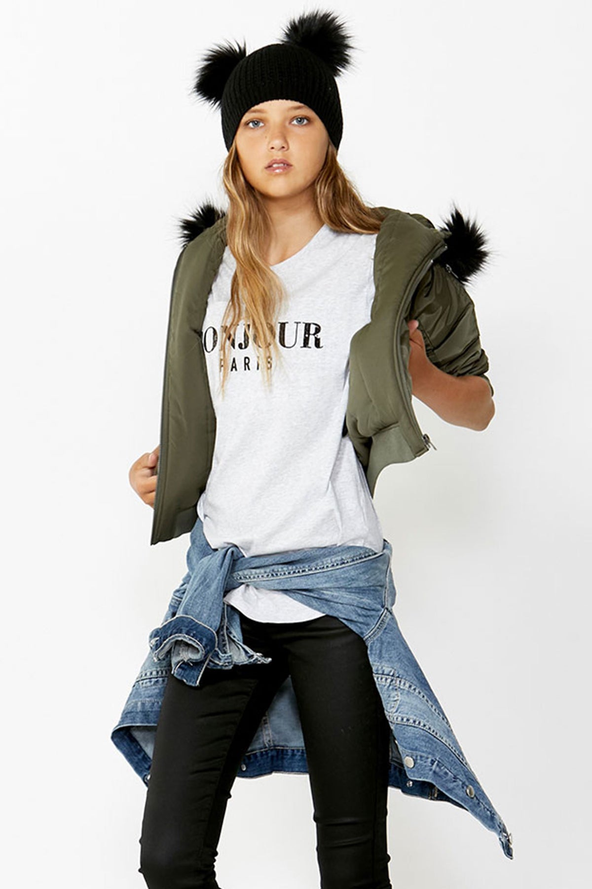 [TEST] Kids Bonjour Sequin Tee