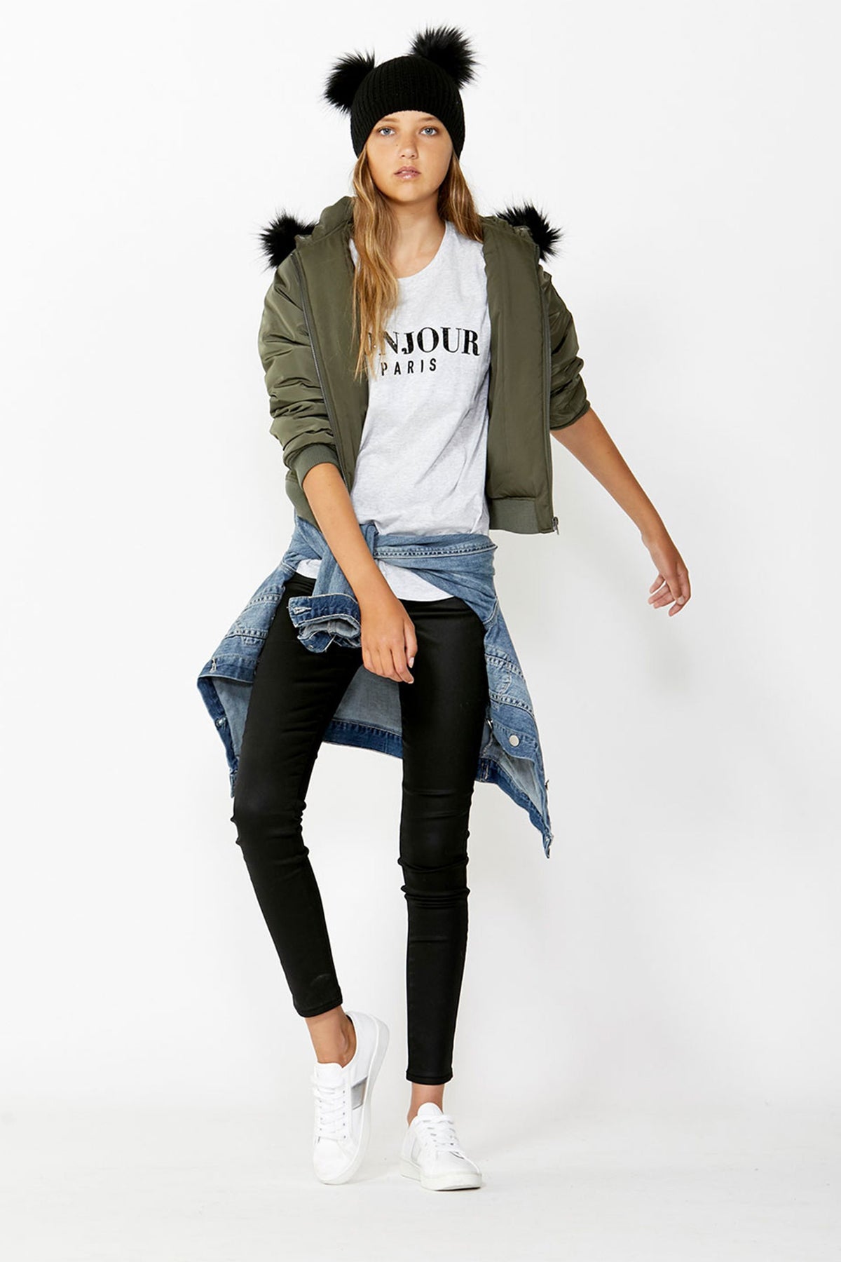 [TEST] Kids Bonjour Sequin Tee