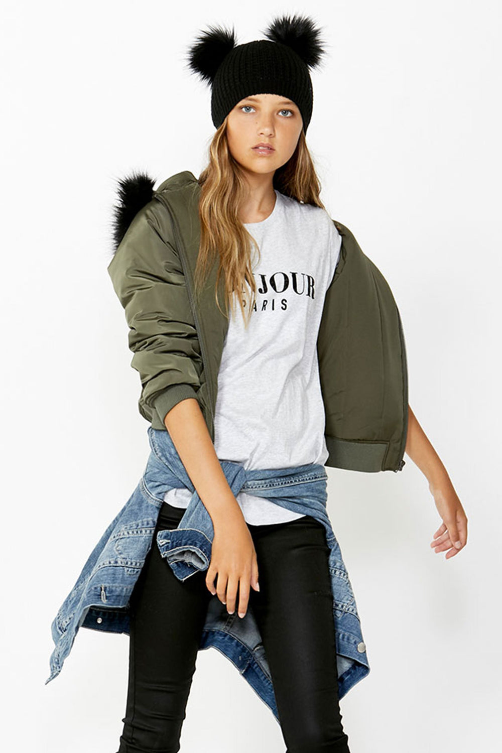 [TEST] Kids Bonjour Sequin Tee