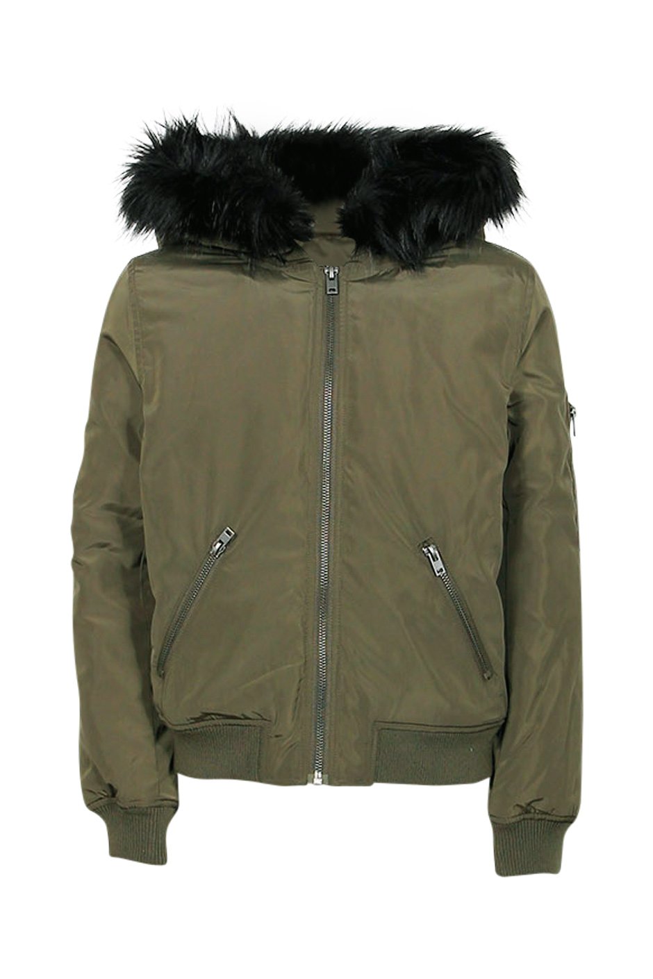[TEST] Kids Penny Faux Hooded Bomber