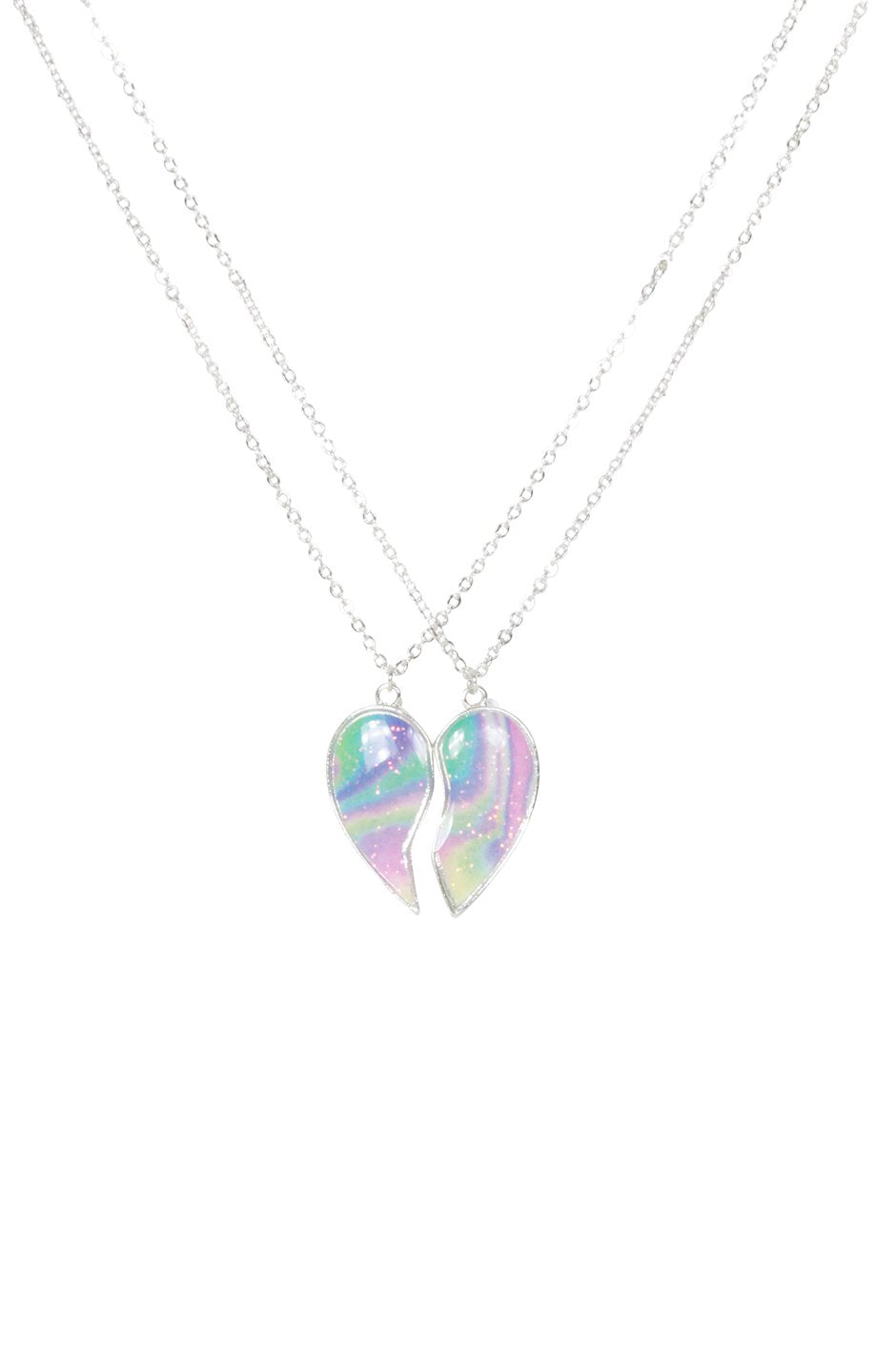 [TEST] Rainbow Heart 2 Pack Necklace