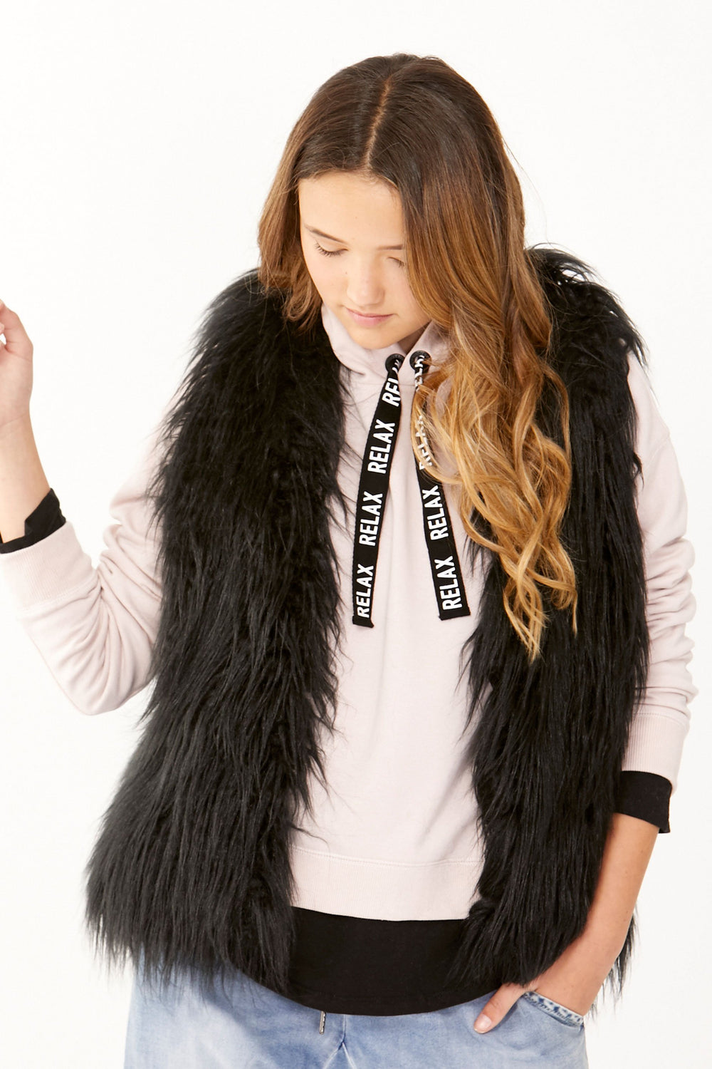 [TEST] Kids Felicity Faux Fur Vest