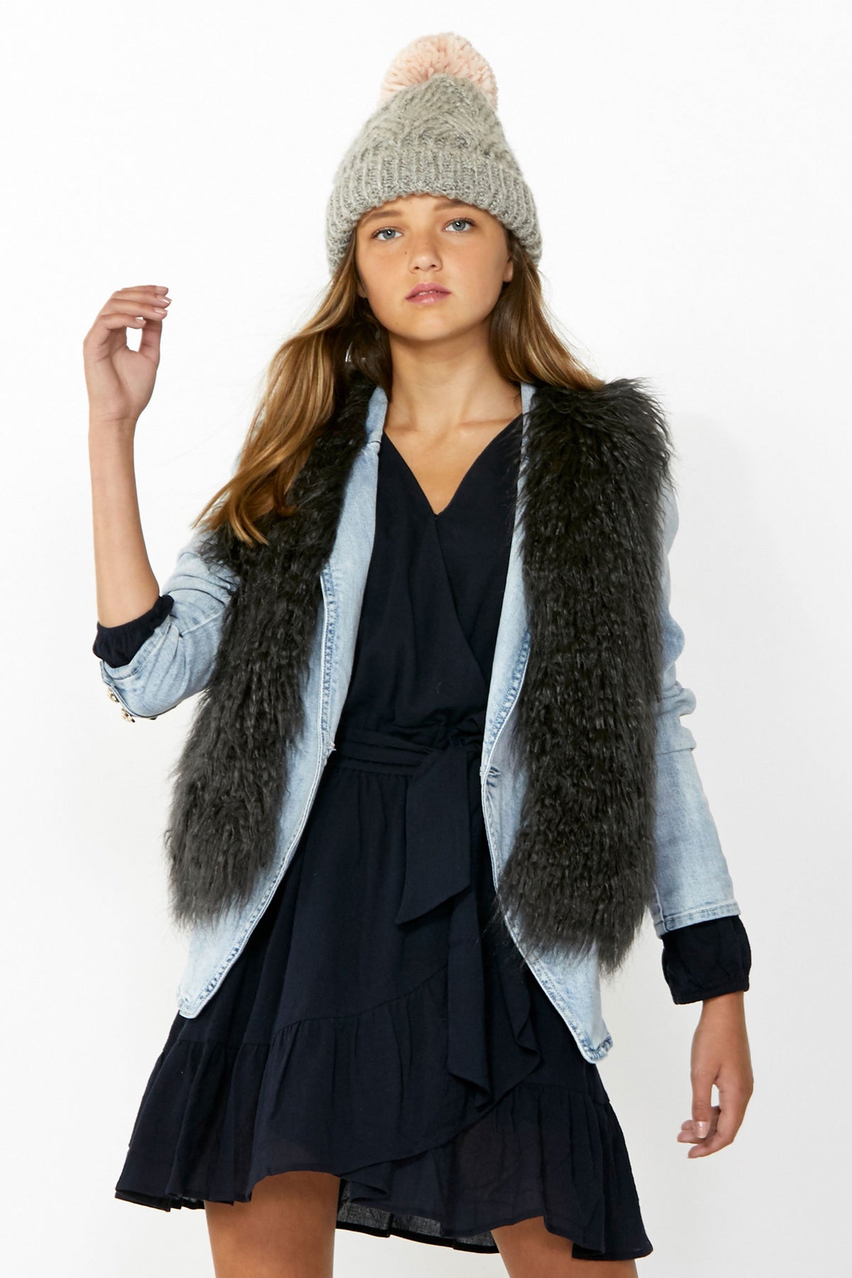 [TEST] Kids Felicity Faux Fur Vest