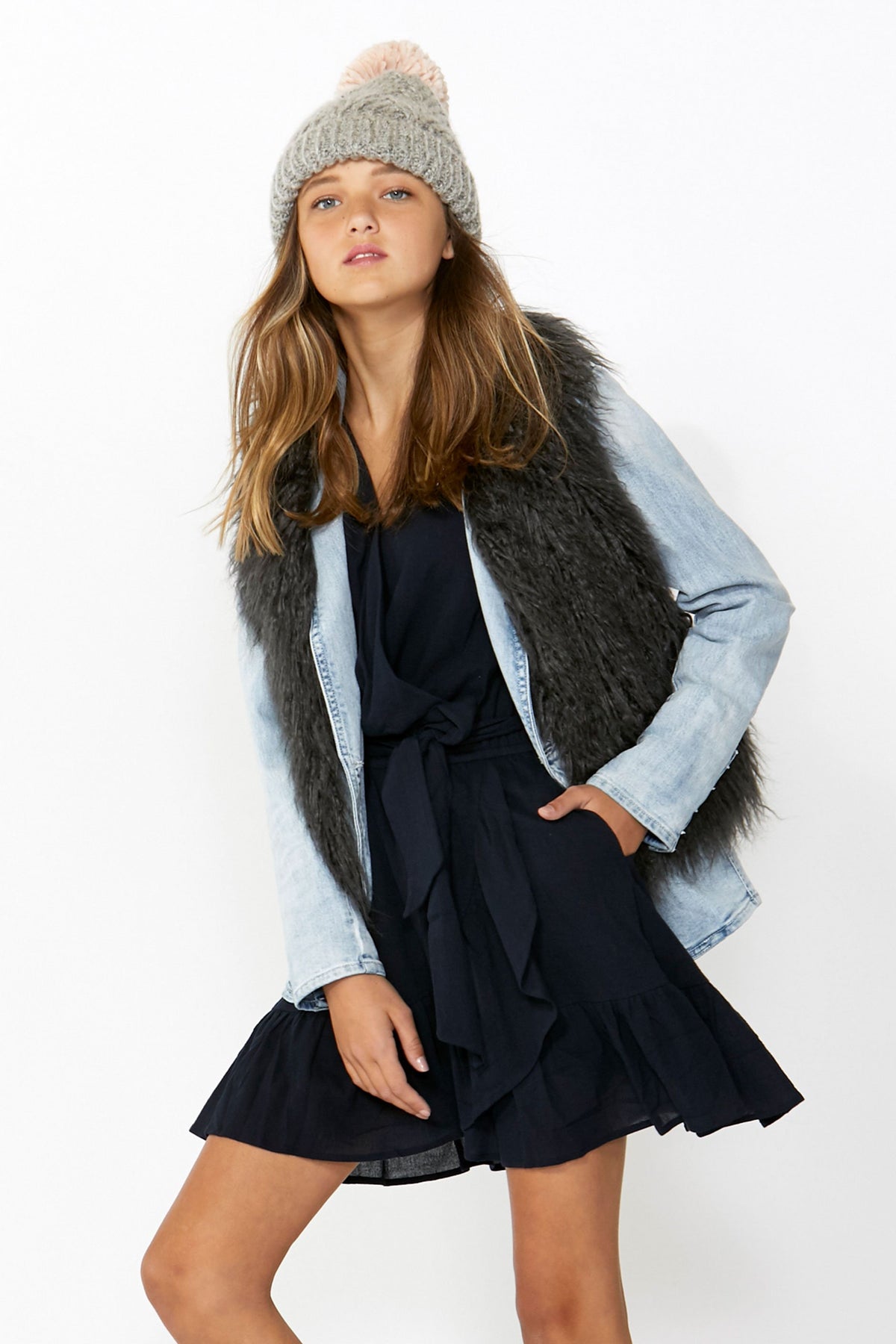 [TEST] Kids Felicity Faux Fur Vest