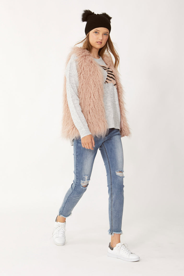 [TEST] Kids Felicity Faux Fur Vest