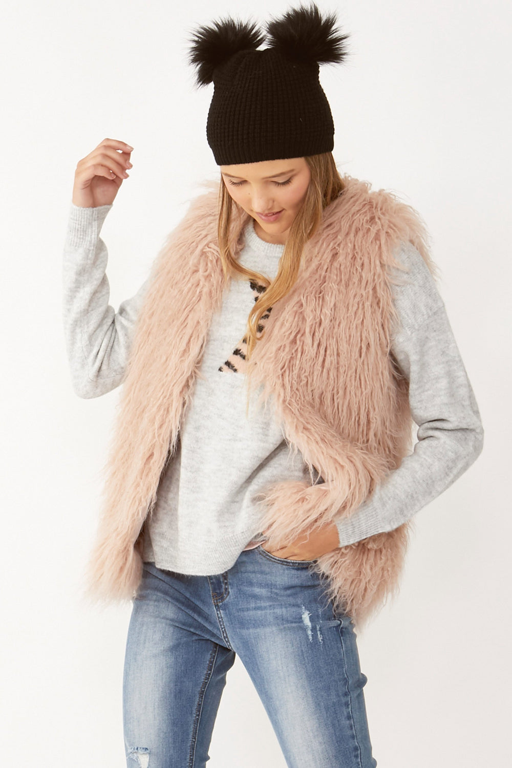 [TEST] Kids Felicity Faux Fur Vest